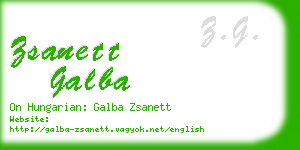 zsanett galba business card